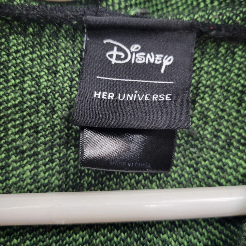 Disney Nightmare Before Xmas Oogie Boogie Hoodie Sweater Her Universe Full Zip - Picture 7 of 10